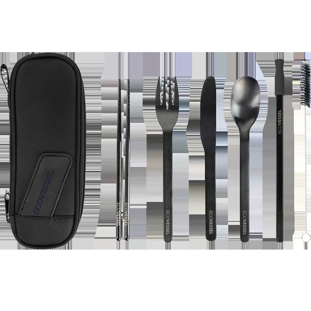 Wanderware 6-Piece Reusable Stainless Steel Utensil Set