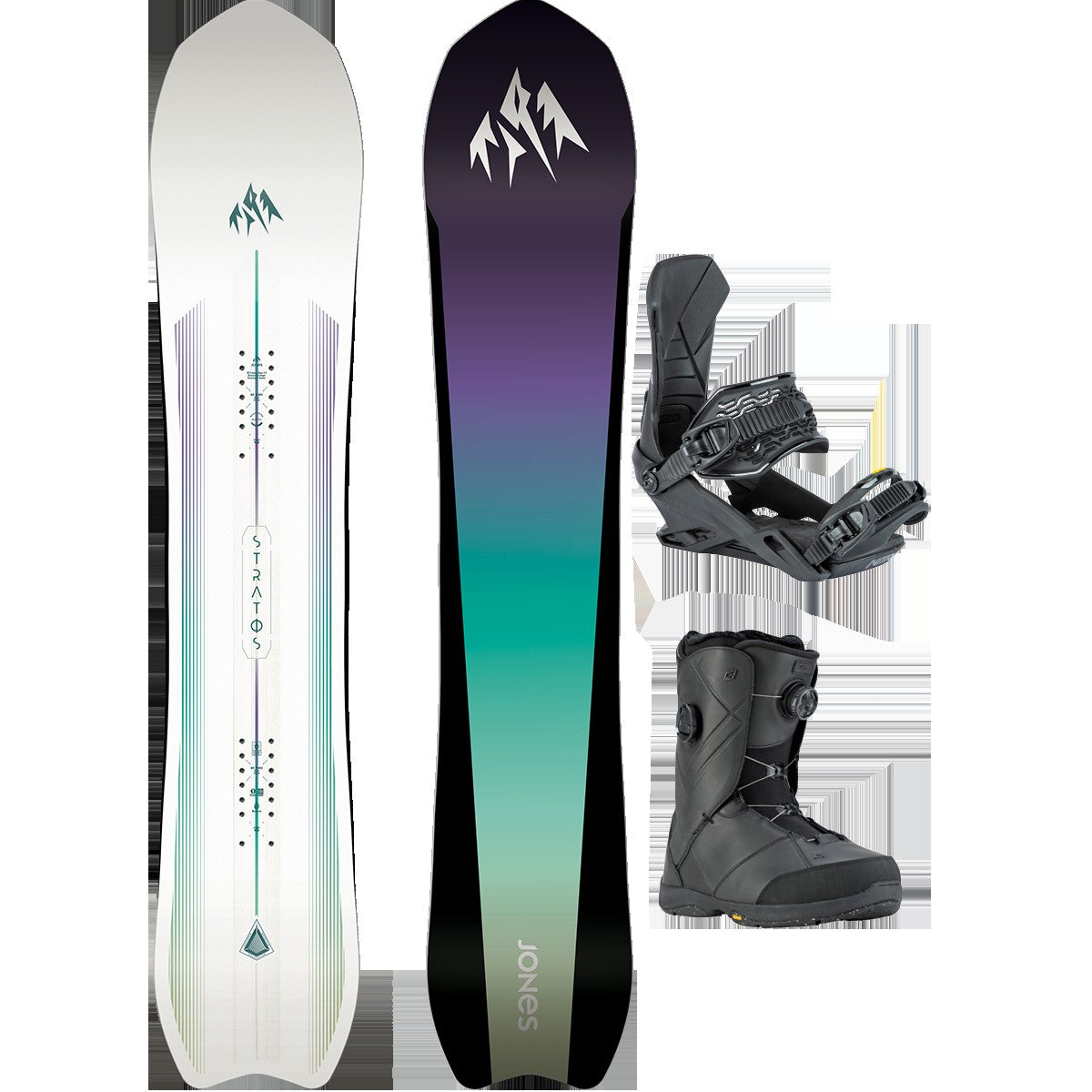 Jones Snowboards Women's Stratos Demo Snowboard Package